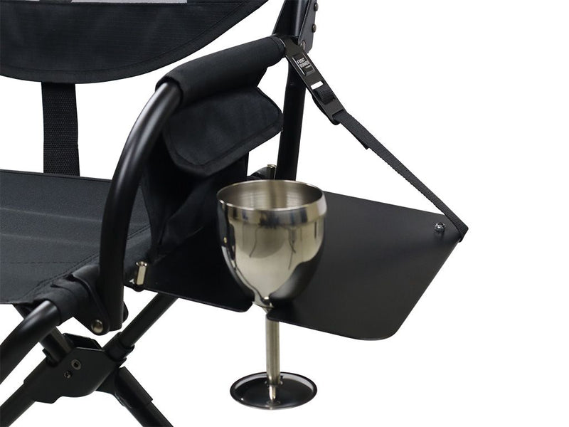 Load image into Gallery viewer, Portable Front Runner Expander Chair with attachable Side Table and metal cup.
