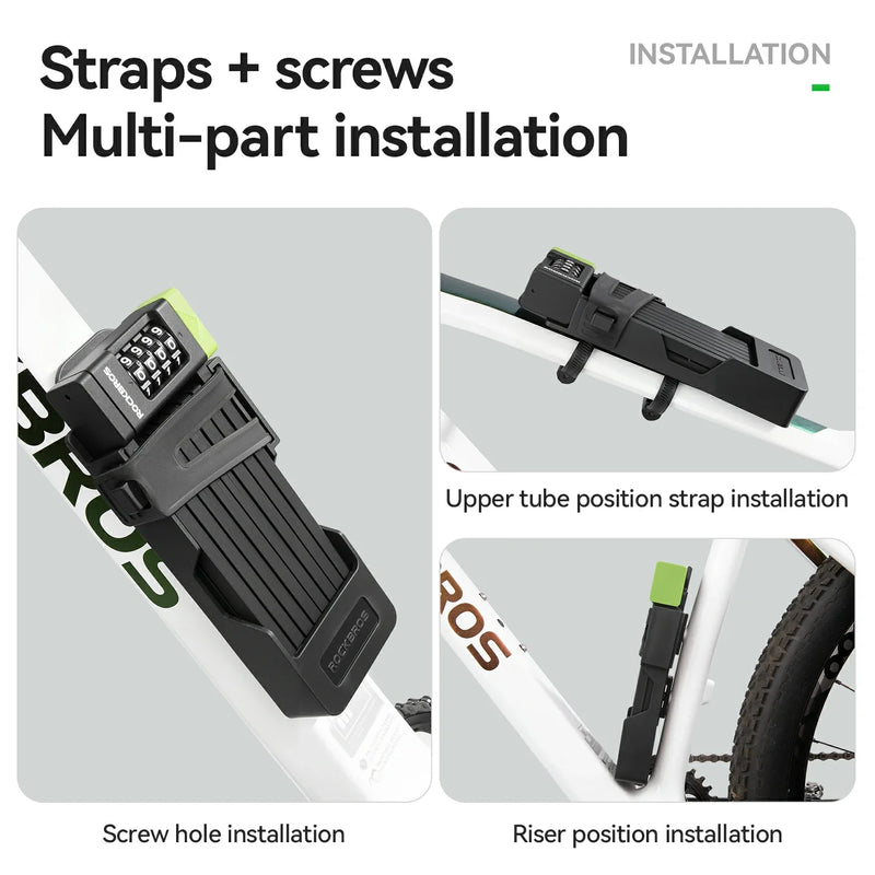 Load image into Gallery viewer, 8-Section Folding Combination Bike Lock
