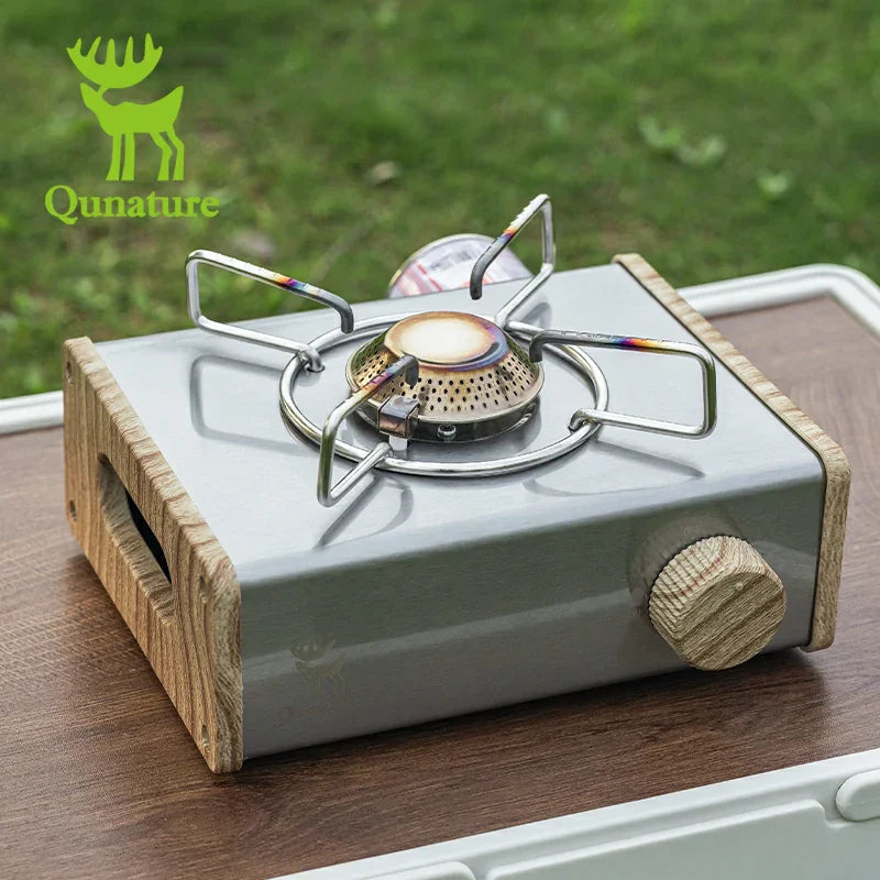 Load image into Gallery viewer, Qunature Mini Cassette Stove with 2.8KW Flame Magnetic Gas Tank Portable Design
