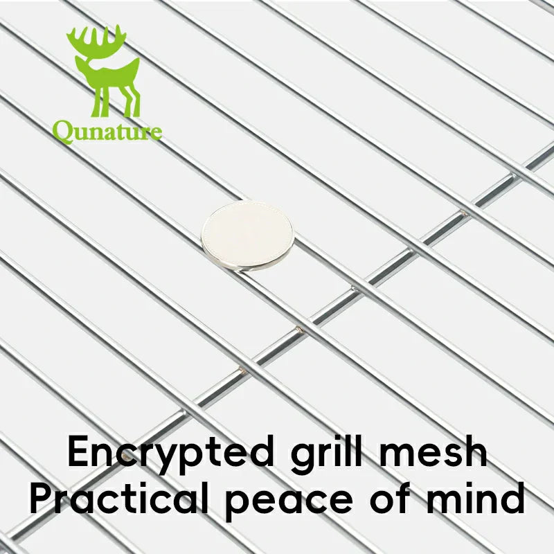 Load image into Gallery viewer, Qunature Durable Iron Chrome BBQ Grill Net with Rounded Corners for Easy Use
