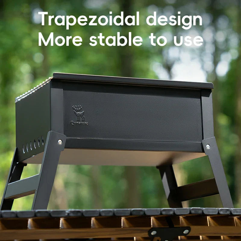 Load image into Gallery viewer, Qunature Foldable BBQ Grill with Durable Chrome-Plated Net and Ventilation
