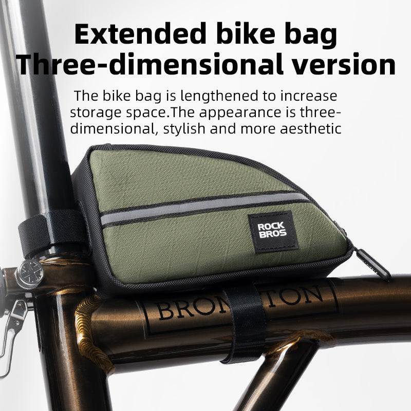 Load image into Gallery viewer, ROCKBROS Bicycle Top Tube Bag Bike Front Frame Bag Waterproof Nylon Pouch Pack 0.9L
