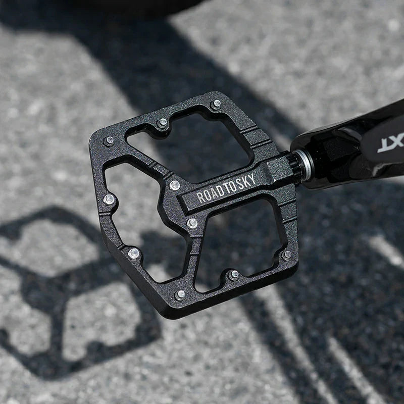 Load image into Gallery viewer, ROCKBROS Large Tread CNC Aluminum Pedals with Sealed Bearings-Road To Sky
