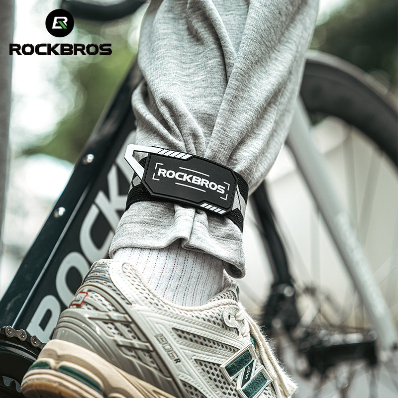 Load image into Gallery viewer, ROCKBROS Anti-Roll Chain Riding Leg Straps Adjustable Reflective
