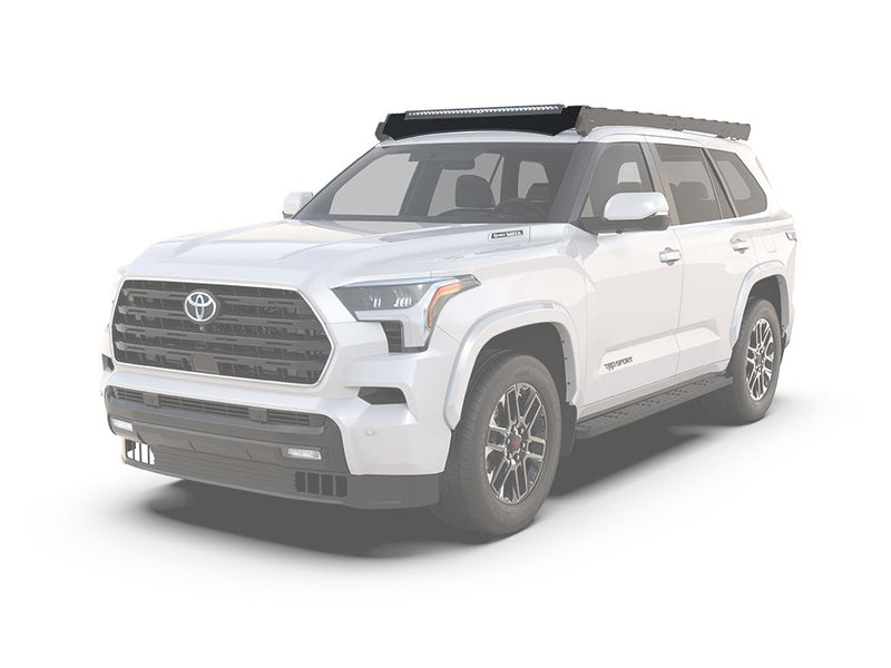 Load image into Gallery viewer, 2023 Toyota Sequoia with Front Runner Slimsport Rack and 40-inch Light Bar Wind Fairing installed
