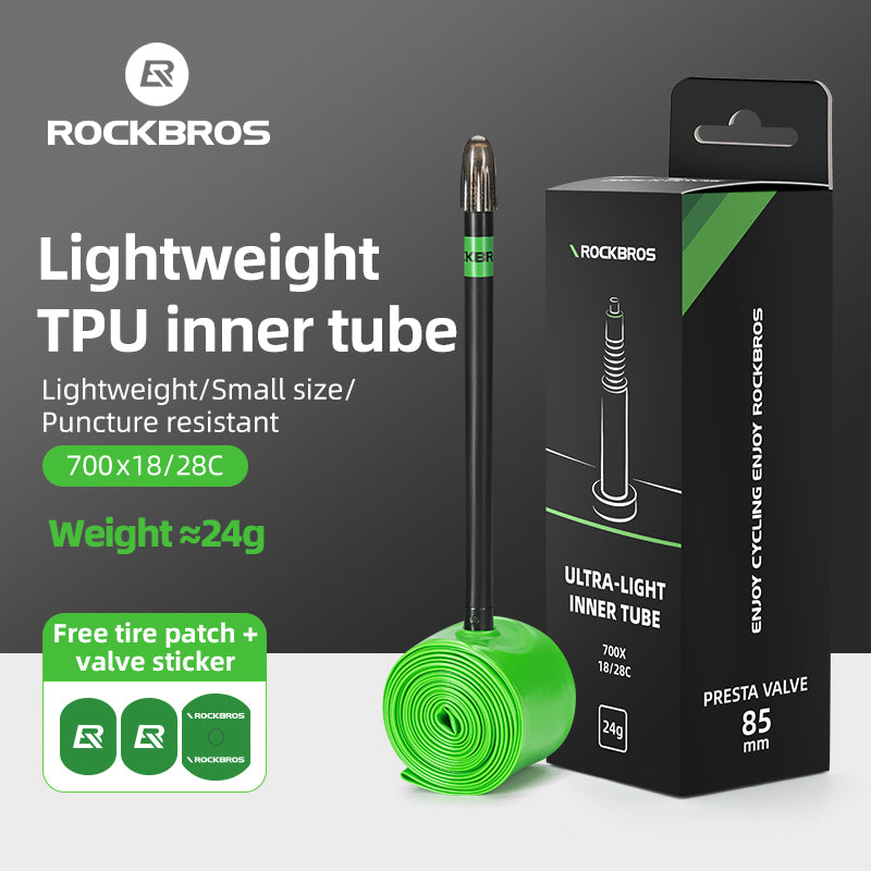 Load image into Gallery viewer, ROCKBROS  Ultra-Light TPU Puncture-Resistant Inner Tube 24g 700x18/28C
