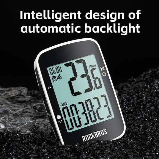ROCKBROS R1 Bike Computer GPS Wireless Speedometer IPX7 600mAh Battery 2.3''
