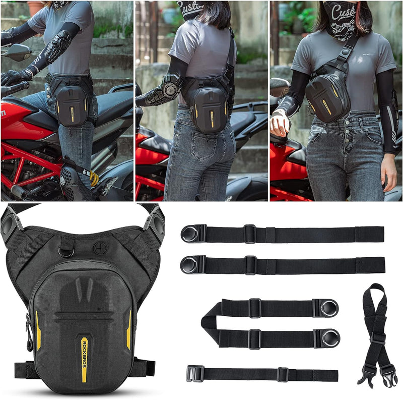 Load image into Gallery viewer, ROCKBROS 3-IN-1 Motorcycle Leg Bag Waterproof, Multi-Functional 10L Pack
