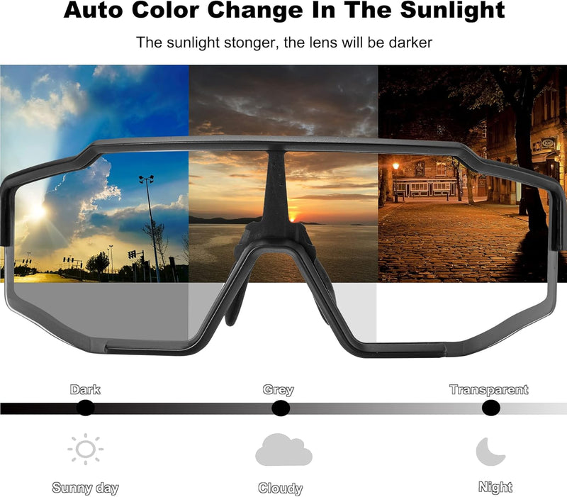 Load image into Gallery viewer, Aerodynamic Windproof Photochromic Cycling Sunglasses

