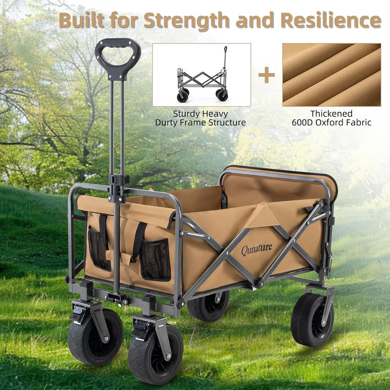 Load image into Gallery viewer, Qunature 330LB Capacity Foldable Wagon

