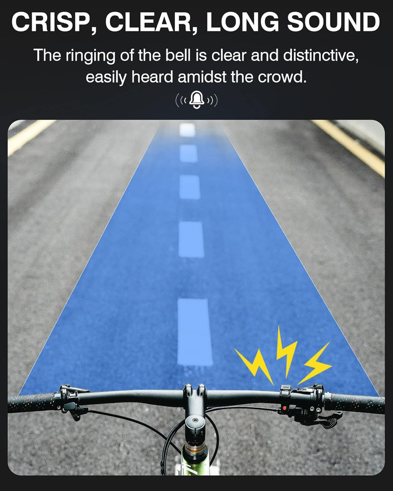 Load image into Gallery viewer, ROCKBROS Bike Bells Hidden for 22.2mm Handlebars More Than 100dB
