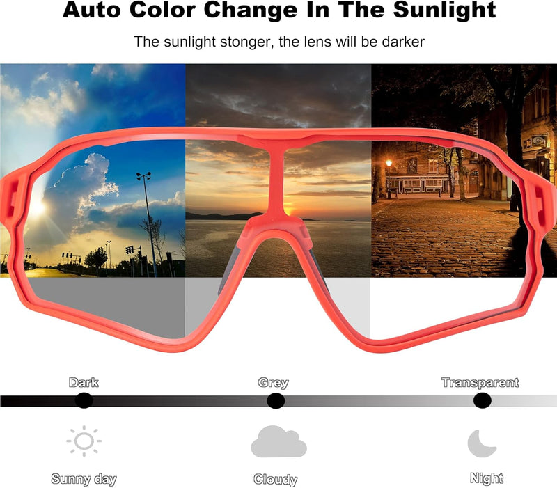 Load image into Gallery viewer, Aerodynamic Windproof Photochromic Cycling Sunglasses
