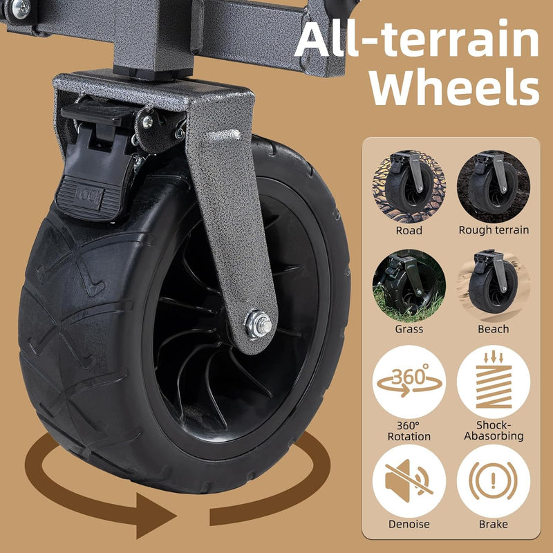 Load image into Gallery viewer, Qunature 330LB Capacity Foldable Wagon
