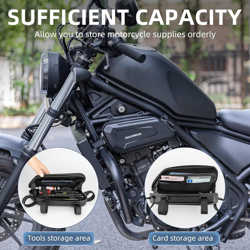 Load image into Gallery viewer, ROCKBROS EVA Hard Shell Motorcycle Tool Bag - Water-Resistant Triangle Side Bag
