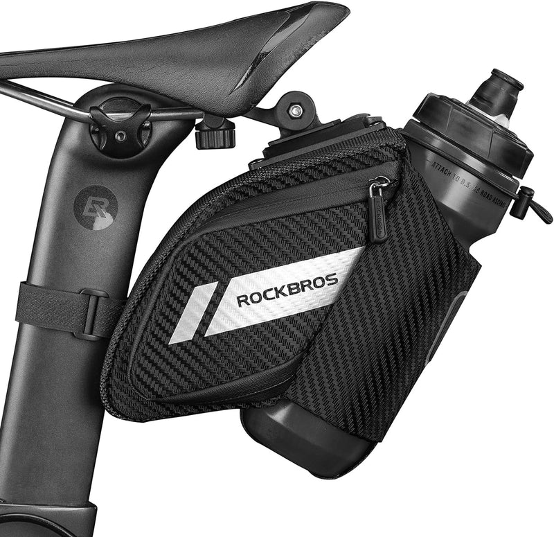 Load image into Gallery viewer, ROCKBROS Waterproof Bike Saddle Bag with Water Bottle Holder

