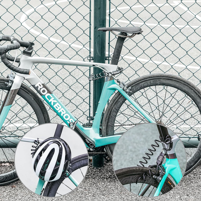 Load image into Gallery viewer, ROCKBROS Bike Lock Cable Combination Bicycle Lock - 6FT Long, Portable, Anti-Theft
