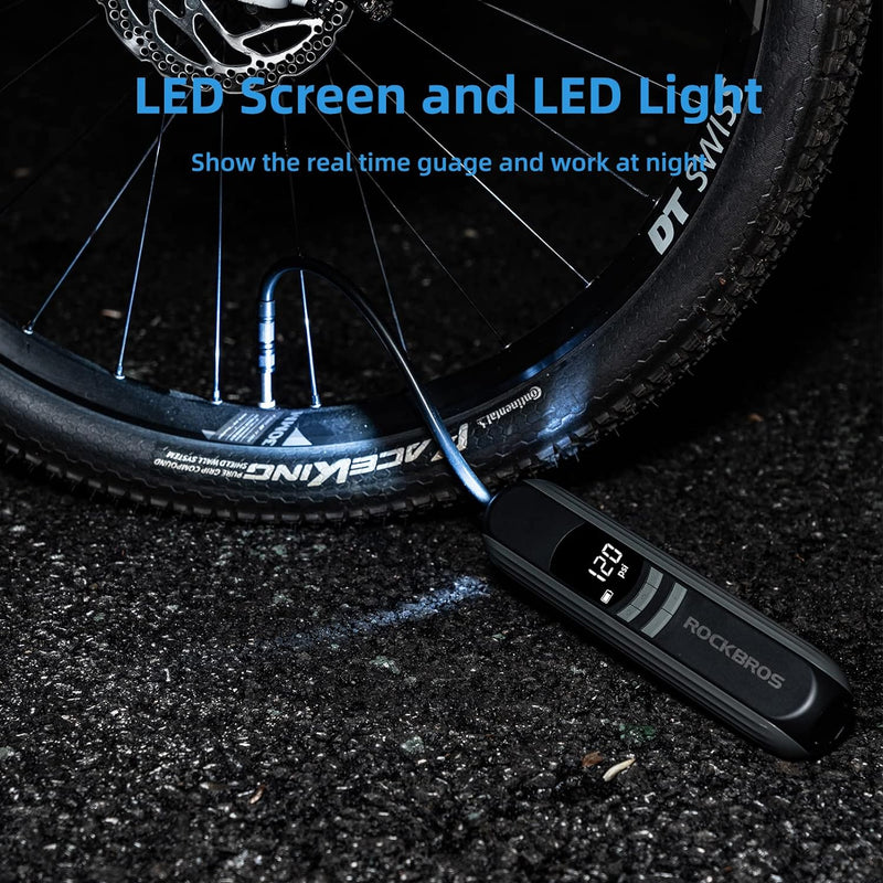 Load image into Gallery viewer, ROCKBROS A10 Electric Bike Tire Pump 150PSI
