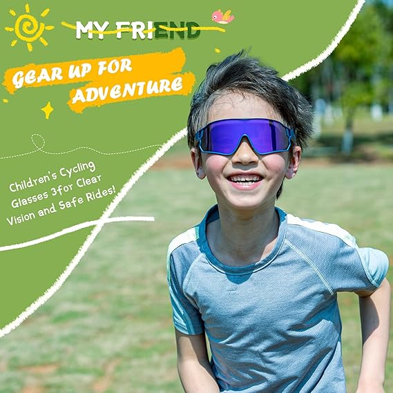 Load image into Gallery viewer, Kids Sports Glasses for Ages 8–14

