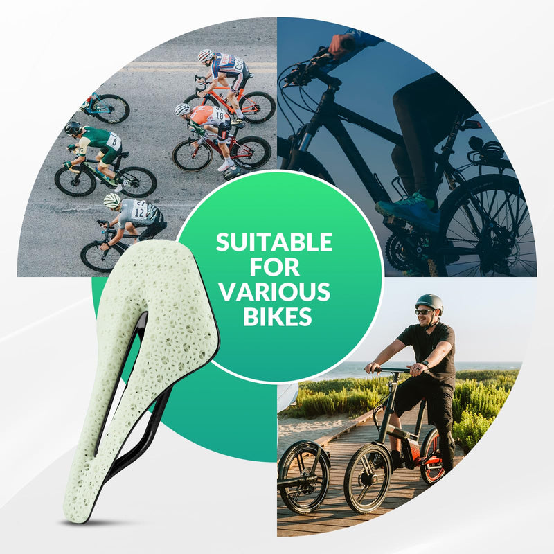 Load image into Gallery viewer, ROCKBROS 3D Printed Carbon Bike Saddle Ergonomic Ultralight Seat
