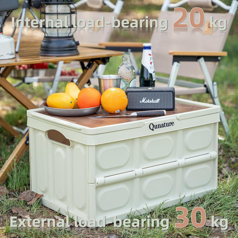 Load image into Gallery viewer, Qunature 55L Collapsible Storage Bin with Lid and Handle
