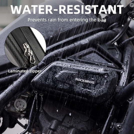 ROCKBROS EVA Hard Shell Motorcycle Tool Bag - Water-Resistant Triangle Side Bag