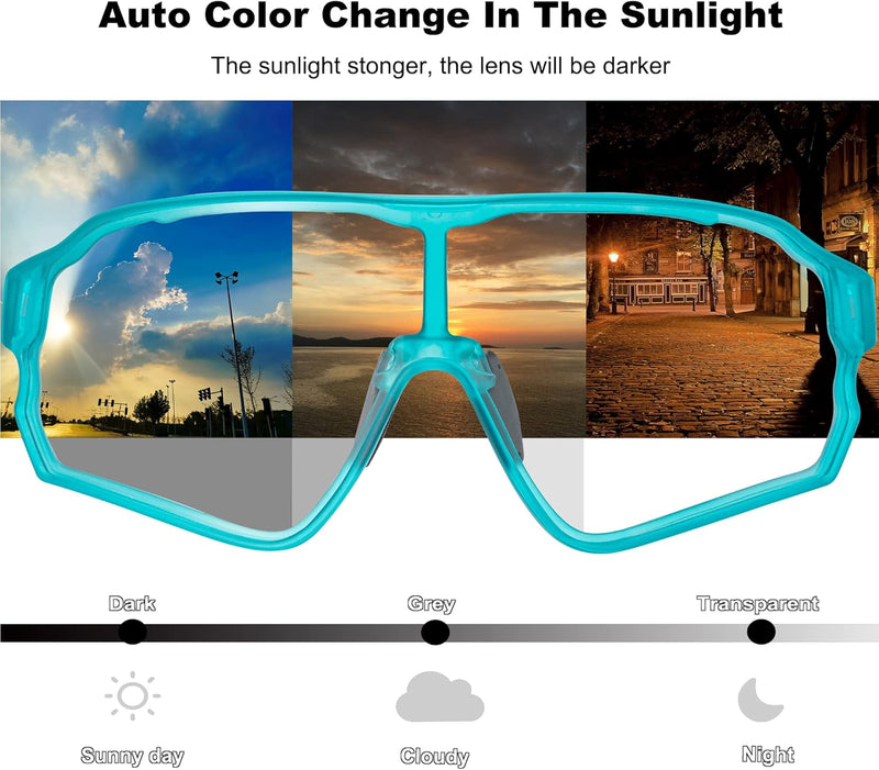 Load image into Gallery viewer, Aerodynamic Windproof Photochromic Cycling Sunglasses
