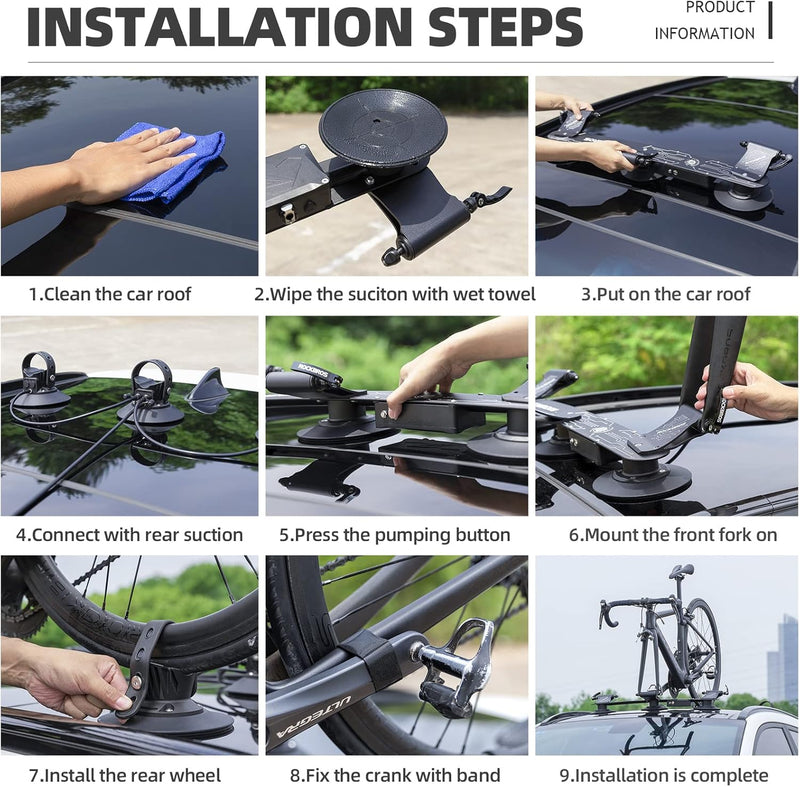 Load image into Gallery viewer, ROCKBROS Electric Suction Cup Bike Rack for 1-3 Bikes Safe Mount
