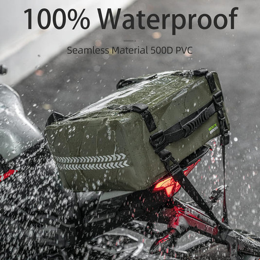 ROCKBROS 30L Waterproof Motorcycle Tail Bag Universal Fit Durable