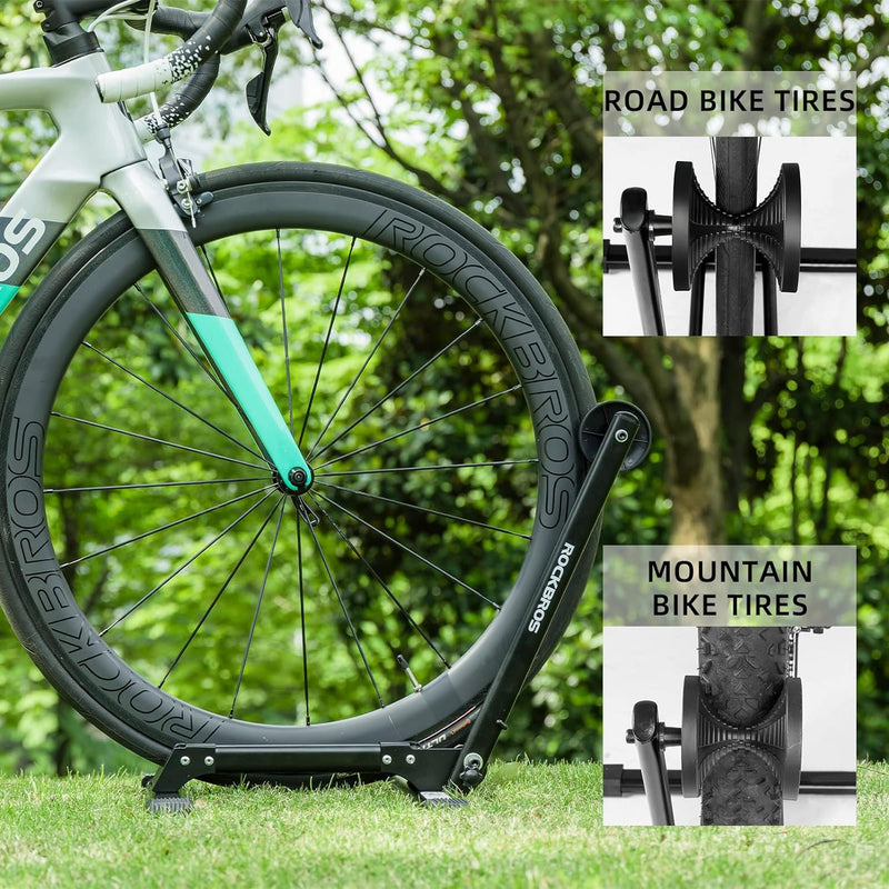 Load image into Gallery viewer, Foldable Carbon Steel Floor Bike Stand for 20"-29" Wheels
