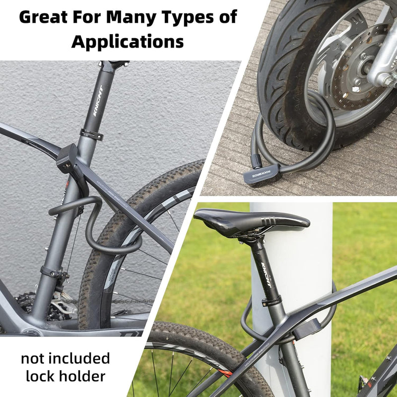 Load image into Gallery viewer, ROCKBROS 3ft Bike Cable Lock - Secure, Lightweight with Mounting Bracket
