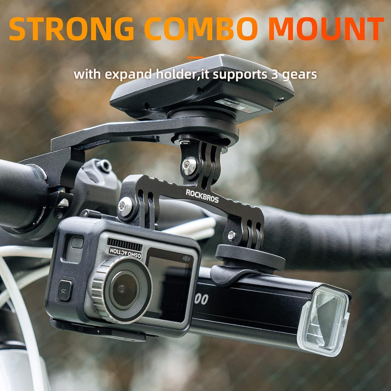 Load image into Gallery viewer, ROCKBROS Out Front Bike Mount Cycling Computer Mount Bike Handlebar 1.25''/ 31.8mm

