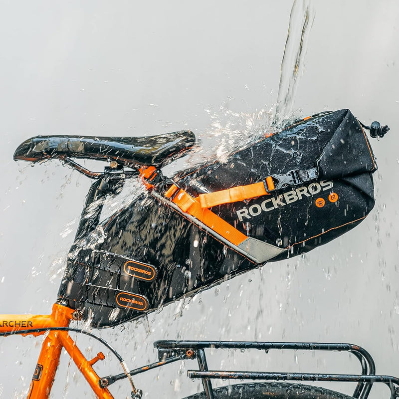 Load image into Gallery viewer, ROCKBROS 10L Waterproof Bike Saddle Bag Large Capacity Easy Install
