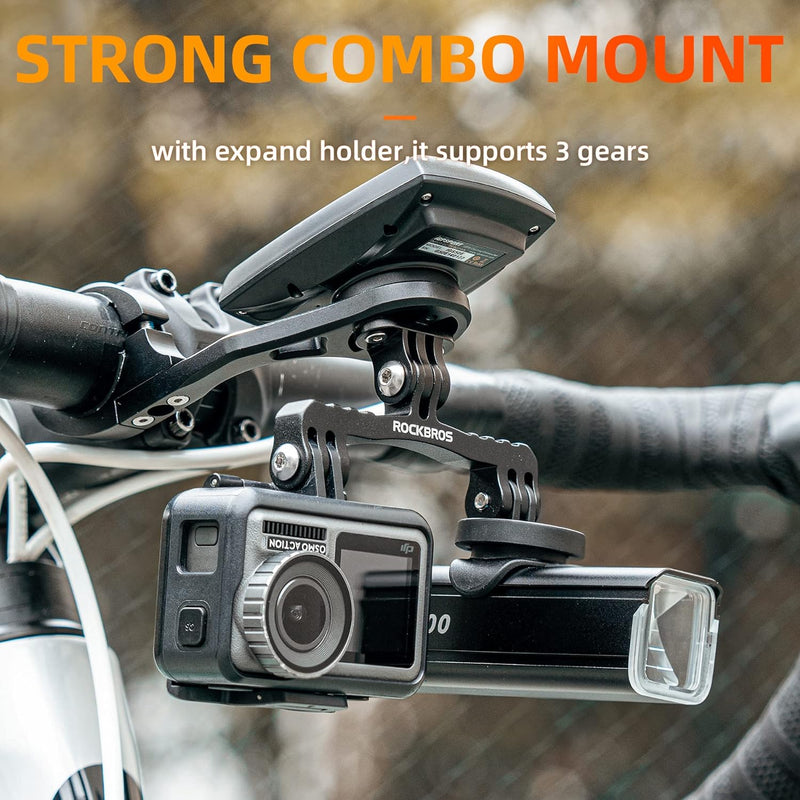 Load image into Gallery viewer, ROCKBROS Out Front Bike Mount Cycling Computer Mount Bike Handlebar 1.25''/ 31.8mm
