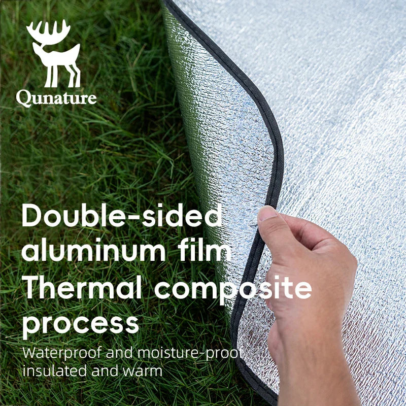 Load image into Gallery viewer, Qunature Double-Sided Aluminum Picnic Tent Mat Waterproof Camping Pad
