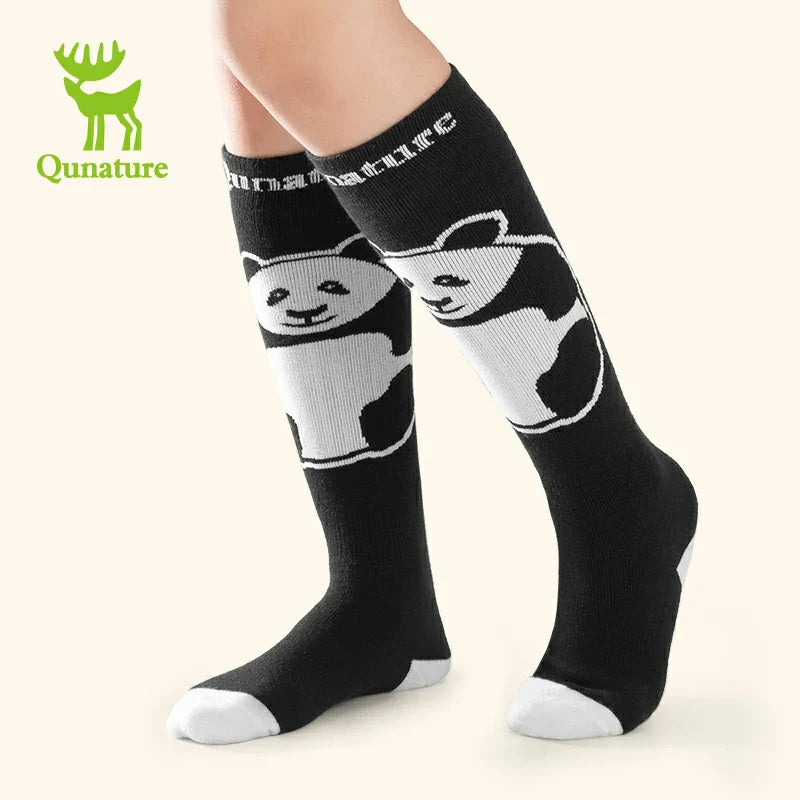 Load image into Gallery viewer, Qunature Kids Panda Ski Socks | Heat Retaining Winter Warmth
