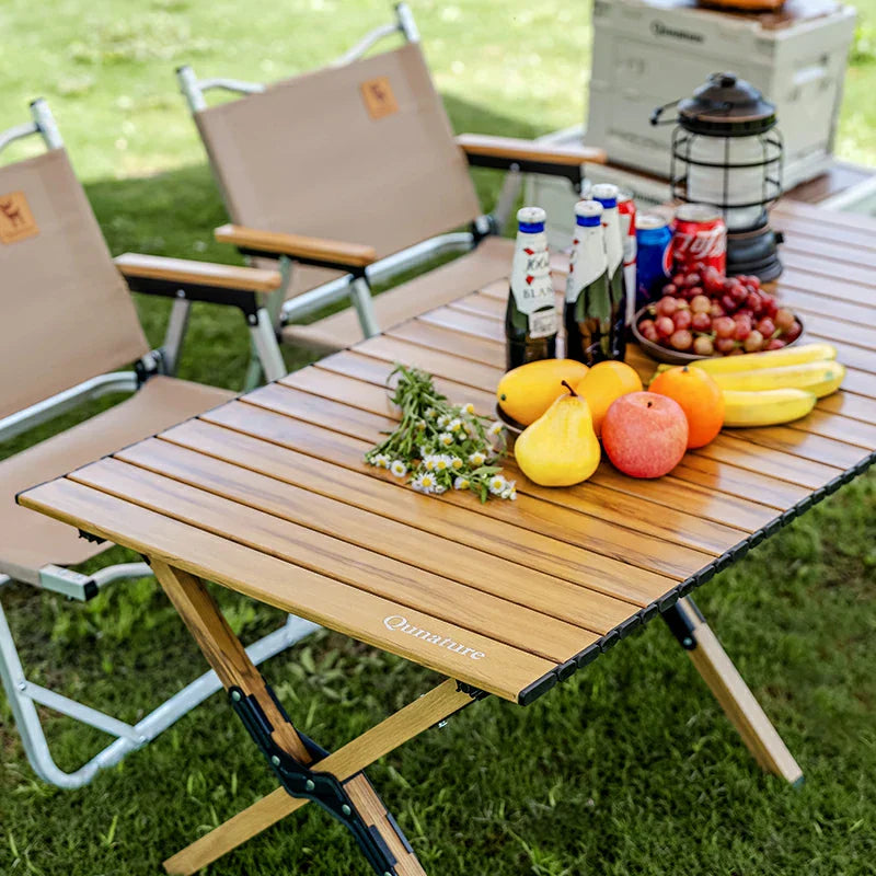 Load image into Gallery viewer, Qunature Lightweight Foldable Aluminum Table with Stable Triangular Structure
