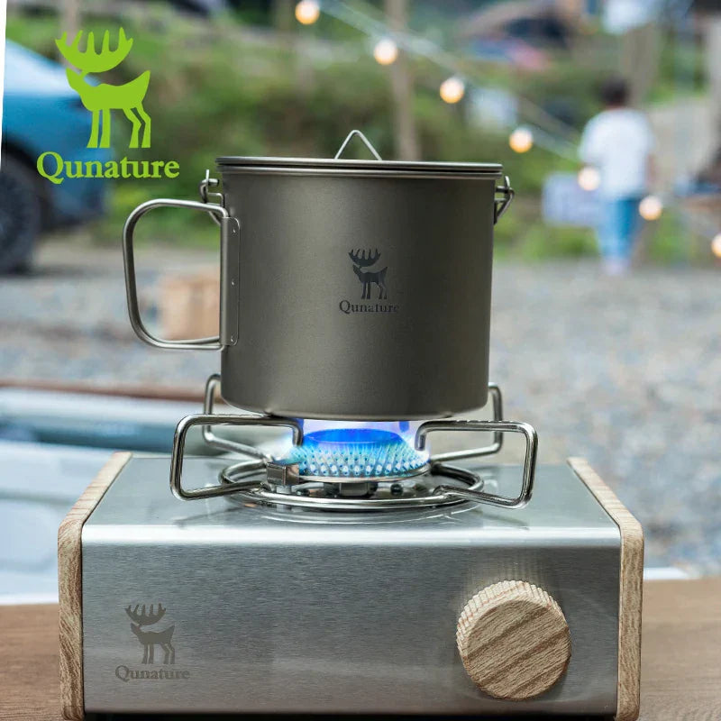 Load image into Gallery viewer, Qunature Mini Cassette Stove with 2.8KW Flame Magnetic Gas Tank Portable Design

