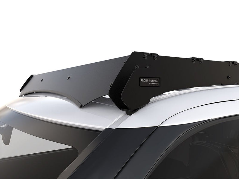 Load image into Gallery viewer, Close-up of Front Runner Slimsport Roof Rack Kit mounted on a 2023 Toyota Sequoia, highlighting the sleek design and sturdy build quality.
