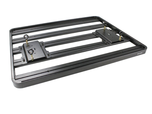 Front Runner Recovery Device Mounting Kit on white background, highlighting versatile brackets and durable construction for off-road vehicle gear storage solutions.