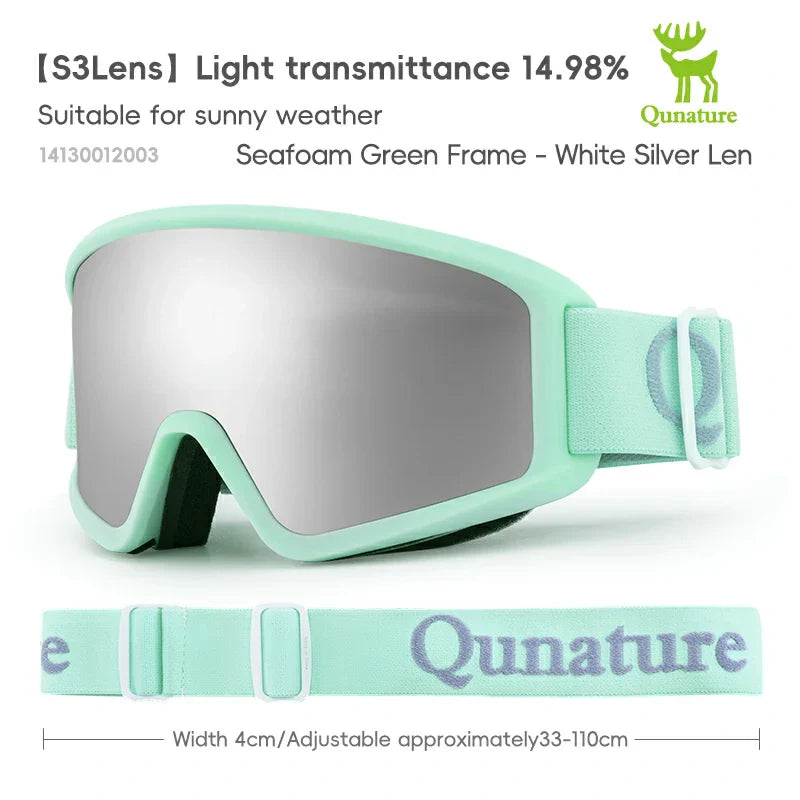 Load image into Gallery viewer, Qunature Anti-Fog Cylindrical Ski Goggles Double-Layer Lenses UV400 Protection
