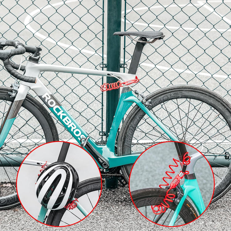 Load image into Gallery viewer, ROCKBROS Bike Lock Cable Combination Bicycle Lock - 6FT Long, Portable, Anti-Theft
