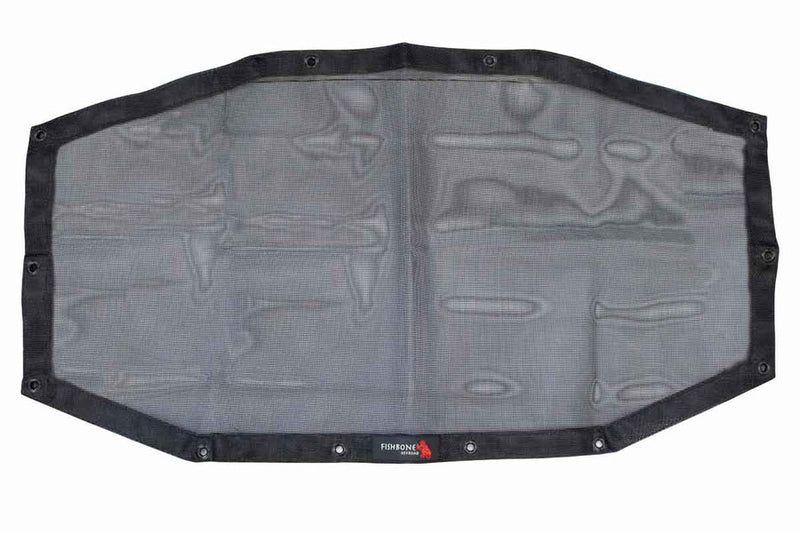 Load image into Gallery viewer, Alt text: &quot;Fishbone Offroad Jeep Gladiator JT Rear Sun Shade for 2020-Current models, mesh design with black border and logo&quot;
