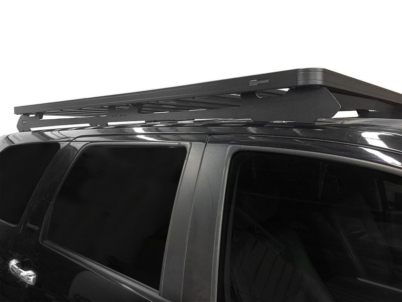 Load image into Gallery viewer, Front Runner Slimline II roof rack kit installed on Toyota Sequoia 2008-present model, side view
