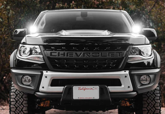 Cali Raised LED Low Profile Ditch Light Mounting Brackets For 2015-2022 Chevy Colorado/Canyon