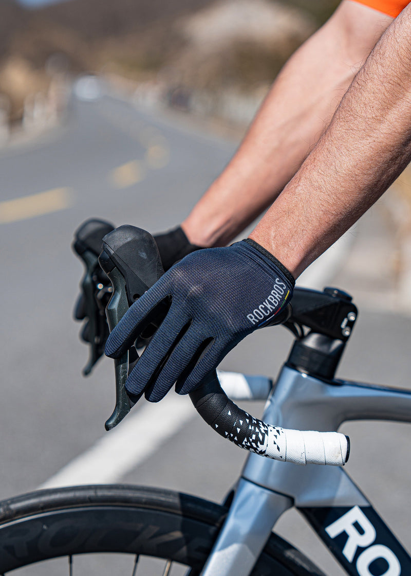 Load image into Gallery viewer, ROCKBROS Road-to-Sky Fine Sheepskin Full Finger Gloves
