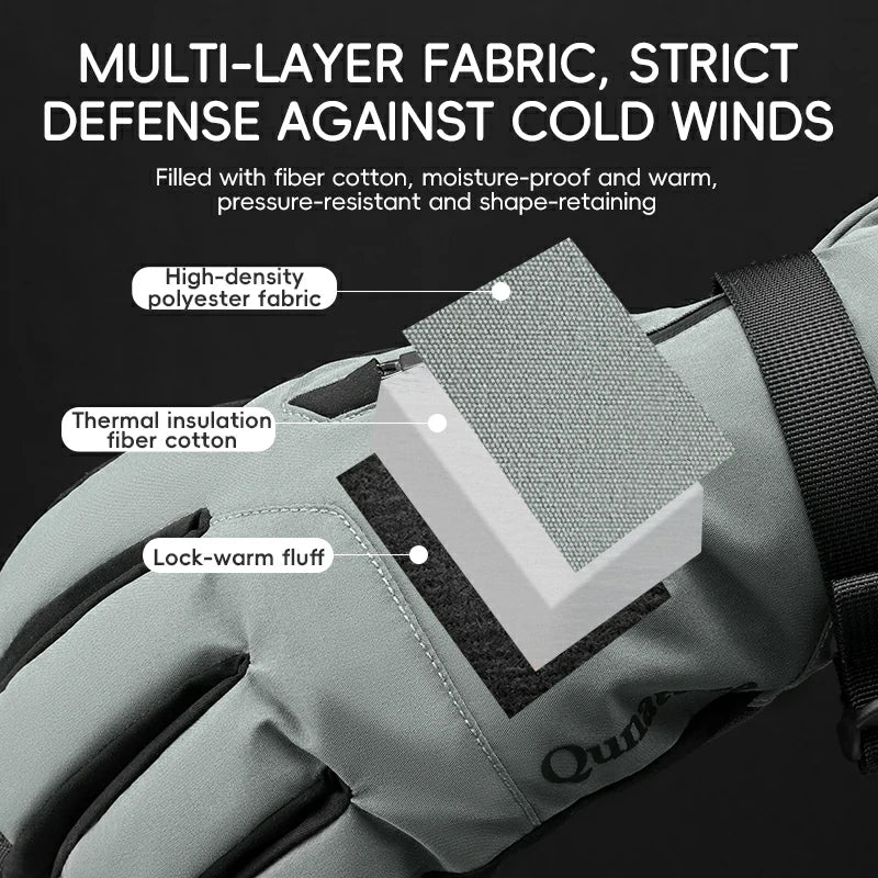 Load image into Gallery viewer, Qunature Ski Gloves  Multi-Fabric, Touchscreen, Warmth Lock

