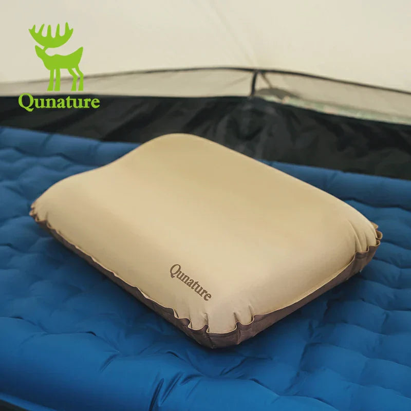 Load image into Gallery viewer, Qunature Self-Inflating Cheese Sponge Pillow with 3D High Elastic Support
