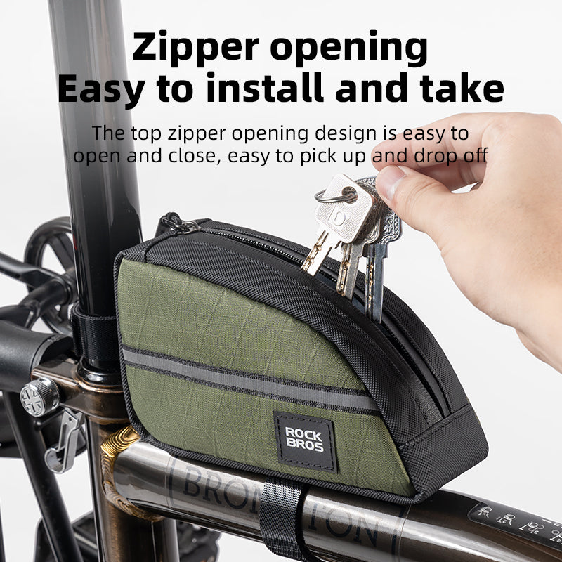 Load image into Gallery viewer, ROCKBROS Bicycle Top Tube Bag Bike Front Frame Bag Waterproof Nylon Pouch Pack 0.9L
