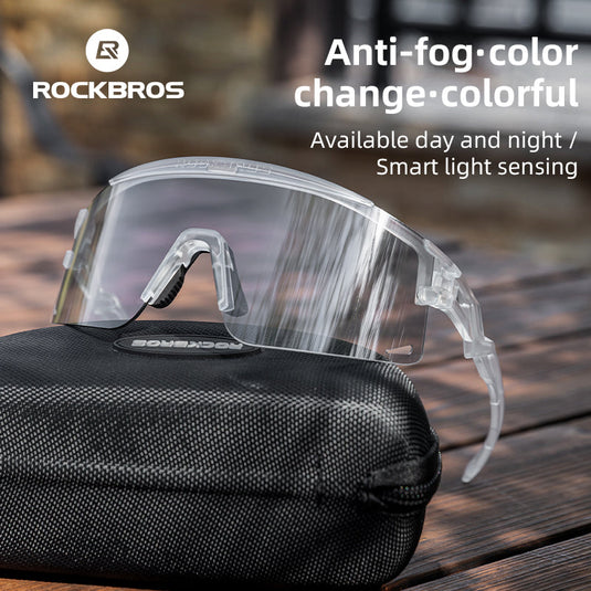 Anti-Fog Photochromic Mountain Bike Glasses