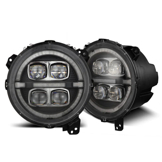 RCI Off Road AlphaRex 18-24 Wrangler JL/Gladiator JT NOVA LED Projector Headlights | Black |